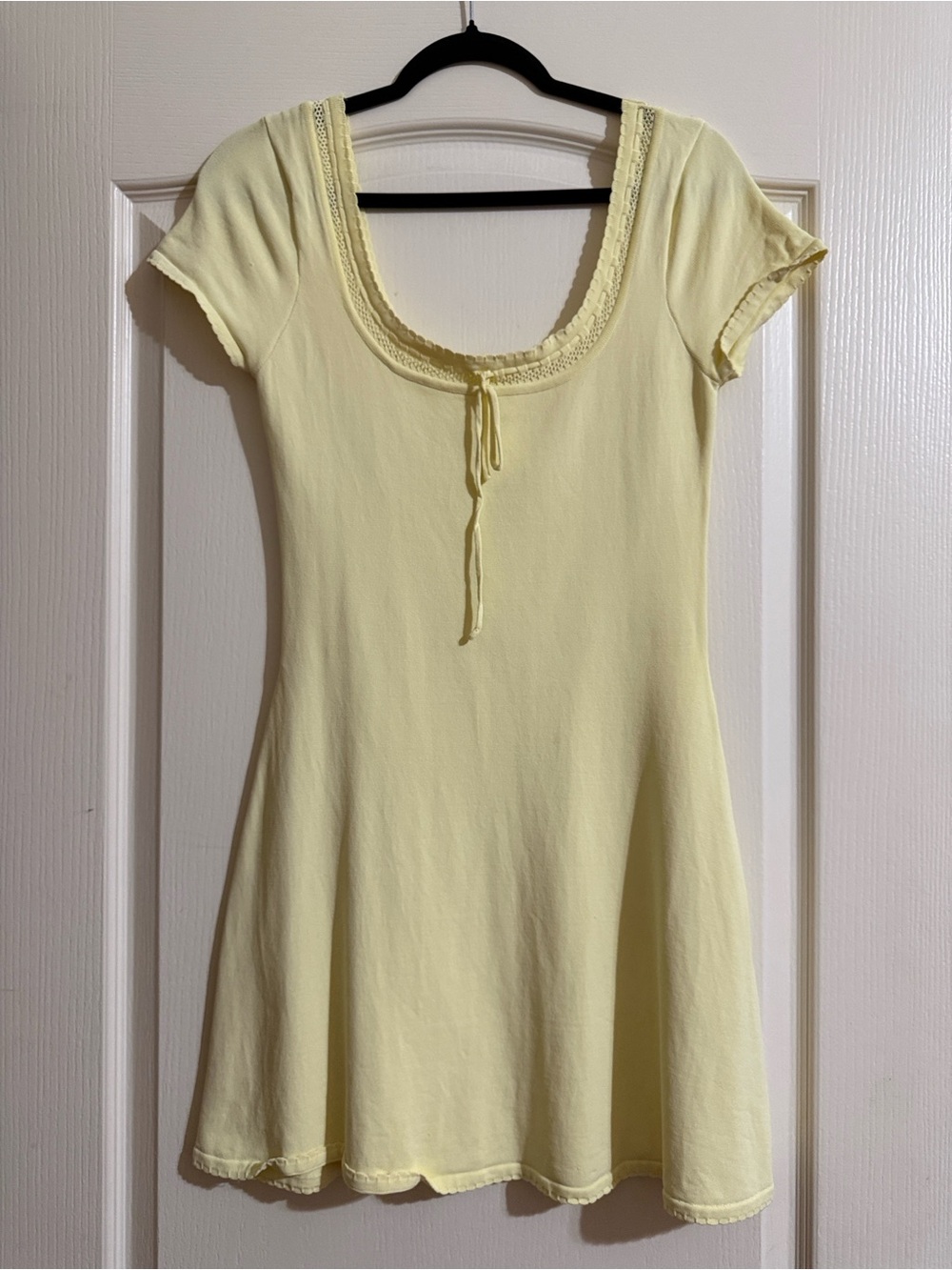 Meshki Yellow Knit Women’s Mini Dress
